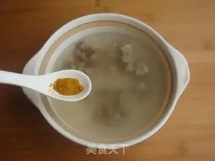 Make Curry beef fan soup step 5
