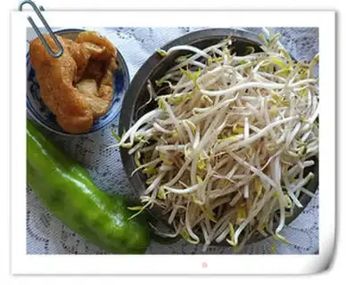 Make A green bean sprouts step 0