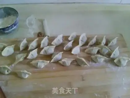 Make The egg and pork dumplings step 7