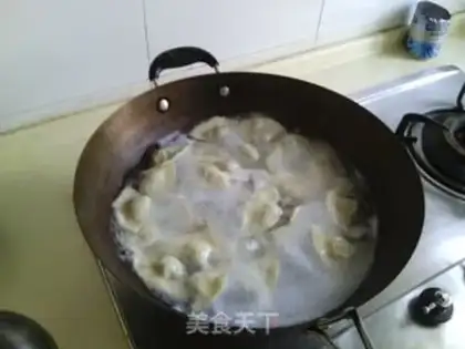 Make The egg and pork dumplings step 9