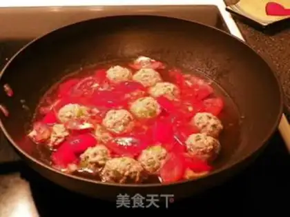 Make Tomato meatball soup step 4