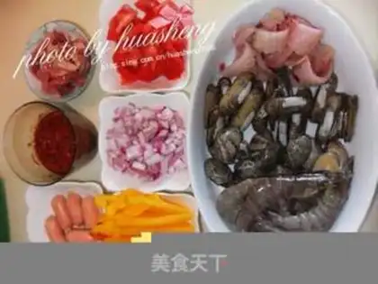 Make Spanish seafood step 0