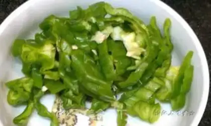 Make Pepper fried tofu step 1