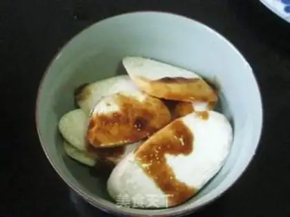 Make The apricot mushrooms baked five flowers step 5