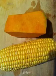 Make Pumpkin corn sesame congee step 0