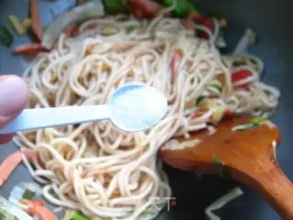 Make Flaming stick noodles step 10