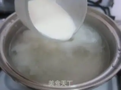 Make Almond Lou pudding step 2