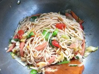 Make Flaming stick noodles step 11