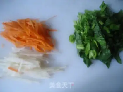 Make Spinach carrots step 1