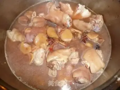 Make Red cursing pig hoof step 3