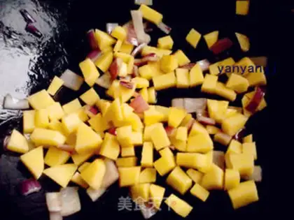 Make Fried potato almond mushrooms step 2