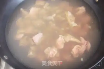 Make The radish stew step 1