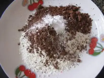 Make Rich chocolate muff step 1