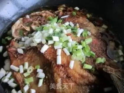 Make Dry-burned carp step 10