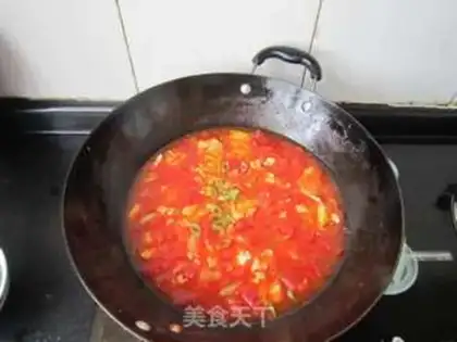 Make Tomato egg paste step 4