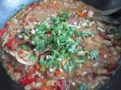 Make Dry-burned carp step 13