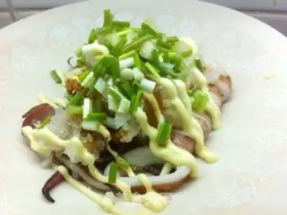 Make Roasted squid mud salad step 8
