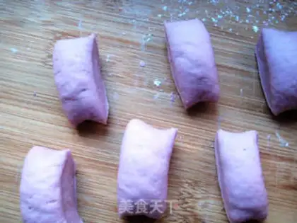 Make Purple rose buns step 4
