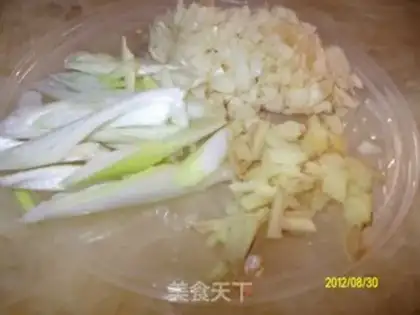Make The peppers, the silks, the beans step 1