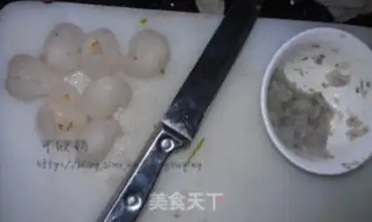 Make Shrimp ball step 1