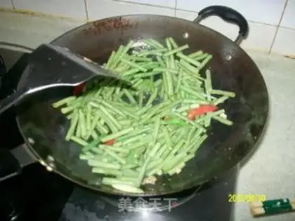 Make The peppers, the silks, the beans step 9