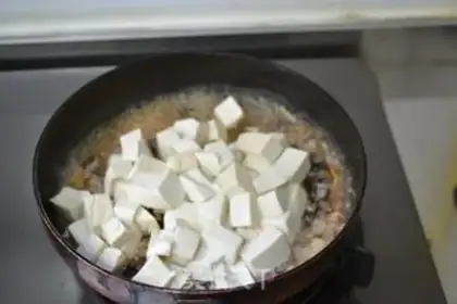 Make Yellow rice stew tofu step 7