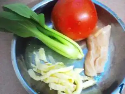 Make Chicken and tomato congee step 0