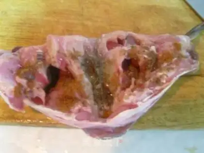 Make Precious blue fish head step 1