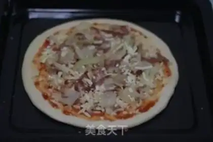 Make Onion bacon pizza step 8
