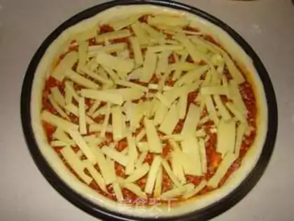 Make Pepper ham pizza step 6
