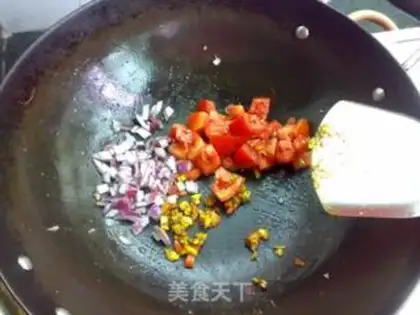 Make Coconut curry shrimp step 7