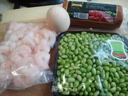 Make Soybeans and shrimp step 0