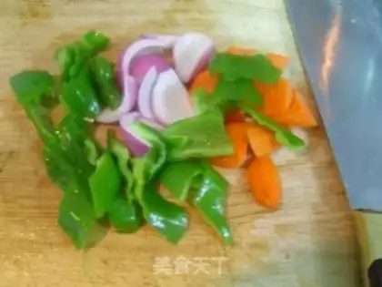 Make Thai blue curry fried shrimp step 1