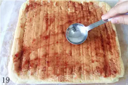 Make Coconut roll step 18