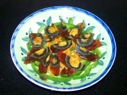 Make Green peppers and eggs step 5
