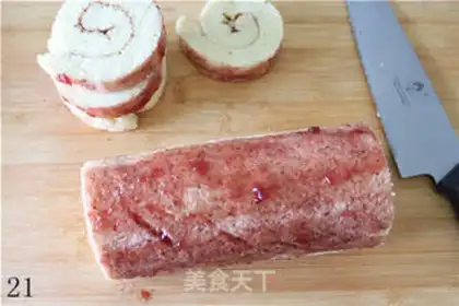 Make Coconut roll step 20