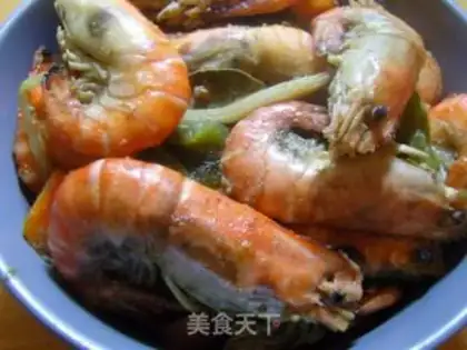 Make Thai blue curry fried shrimp step 9