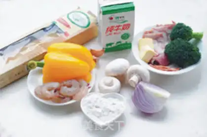 Make Bacon shrimp pasta step 0