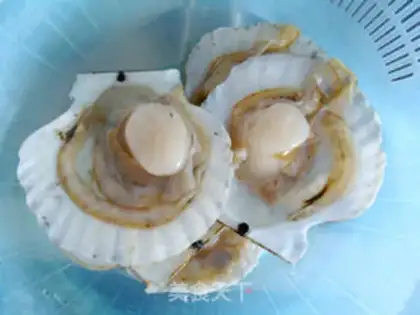 Make Gold soup fan scallop step 0