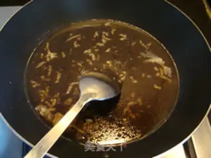 Make Gold soup fan scallop step 4