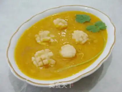 Make Gold soup fan scallop step 11