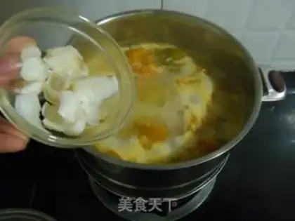 Make The green bean congee of the lilies step 5