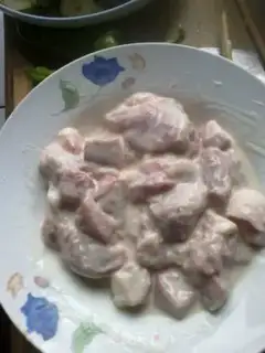 Make Meat and eggplant step 1