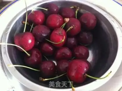 Make Cherry cheesecake step 1
