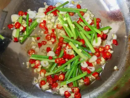 Make Pepper duck intestines step 5