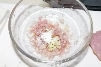 Make Meat and eggs, tofu step 1