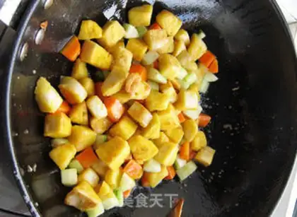 Make Garlic gold and yellow step 11