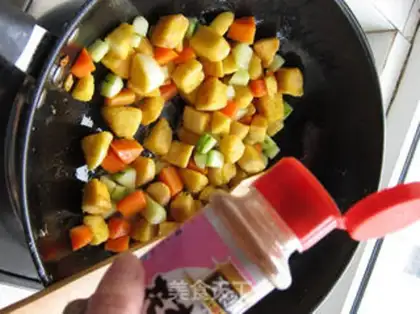 Make Garlic gold and yellow step 13