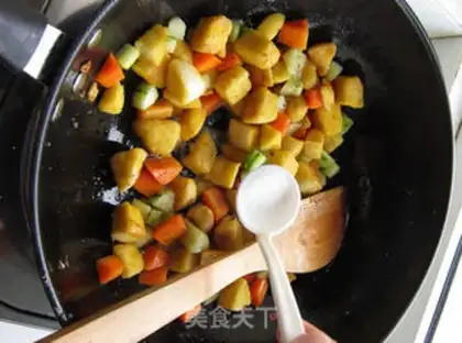 Make Garlic gold and yellow step 14
