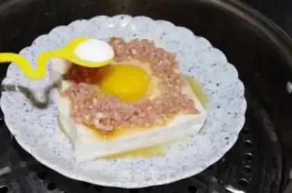 Make Meat and eggs, tofu step 6